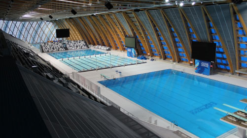Дворец водных видов спорта - спортивное сооружение мирового уровня